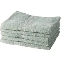 TODAY Essential - Set van 5 badlakens - 70x130 cm - 100% Katoen - Celadon kleur