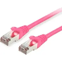 Equip 615583, Patchkabel Cat6, S/FTP, 2xRJ45, 25.00 meter, roze, LSZH, polybag