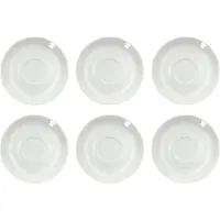0 0 Koffieschoteltje Solea, Ø 150 mm, effen, wit, Porselein, 6 st.