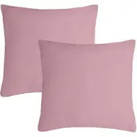 Stof Textile sierkussen Nelson - 2x - roze - 60 x 60 cm - bank kussens - zitkussens - binnen/buiten - polyester