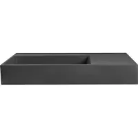 Beliani CUSCO - Wastafel - Zwart - 90 x 48 cm - Mineraalgietwerk