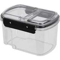 Hi Voorraad bus - transparant - 1700 ml - 14 x 11 x 22 cm - met deksel - voorraadbus/bakjes