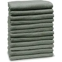 Eleganzzz Handdoeken Set - Set van 12 - Badhanddoeken 70x140cm - Badlakens - Handdoek - 420 gr/m2 - 100% Katoen - olive green