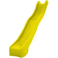 Swingking Losse Aanbouw Module Glijbaan/Afrijzer 3 meter Geel voor platformhoogte 150cm | Schuifaf 300cm van HDPE Kunststof voor o.a. Speeltoestel en Speelhuis