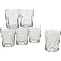 Gerimport Drinkglazen - 24x stuks - transparant - glas - 256 ml - waterglazen