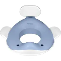 KINDSGUT WC verkleiner walvis - brilverkleiner blauwgrijs - voor standaard toilet - zindelijkheidstraining