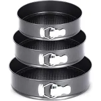 Elitehoff Serie - Losmaakbare Bakvormen - Rond - 3 Stuks - 24/26/28cm
