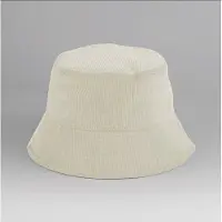 Beechfield Bucket Hat/Bob van Ribstof/fluweel, Stone/Camel, maat S/M