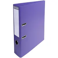 Exacompta Prem Touch Breed Ordner A4 70 mm Donkerpaars 2 Ringen 53757E Kunststof Staand 10 Stuks