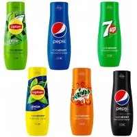 SodaStream Set van 6 Lipton Citroen+Groen+Pepsi+Mirinda+7UP+PepsiMAX concentraten