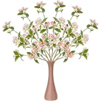 Emerald Kunstbloemen Kersen bloesems - 6x - 90 cm - lichtroze - Kunst zijdebloemen