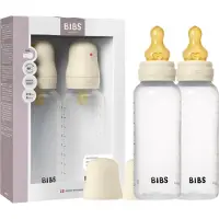 BIBS Babyfles - 270ml - 2-pack - Natuurrubber speen - Ivory