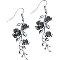 Gothicana by EMP - Gothic Oorbel - Roses - voor Vrouwen - zilverkleurig - Maat Standard