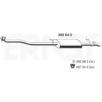 ERNST 390040 Uitlaat middendemper