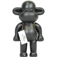 House Vitamin Ornament monkey figurine 'the legend'- polyresin black 20,5x13,5x35cm