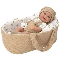 Munecas Arias Elegance Babypop Jongen Met Reiswieg 33 Cm