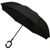Impliva MiniMAX - Opvouwbare Inside Out Paraplu - Ø 107 cm - Zwart