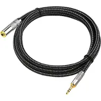 Drivv. Premium AUX Verlengkabel - 3 meter - Jack Male naar 3,5 mm Female - Audio Verlengkabel - Jack Verlengsnoer - Nylon