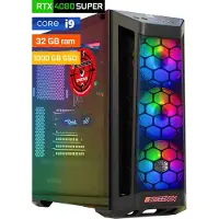 Screenon - Game Computer / Gaming PC - Intel Core i9 - 1TB M.2 SSD - 32GB RAM - RTX 4080 Super - Windows 11
