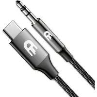 Drivv. USB C naar AUX Kabel - USB C naar Jack - 3.5mm Audio Kabel - USB-C naar Auto - USB-C naar Headphone - Nylon - 1 meter