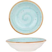 Bonna Diepbord aqua porselein 9 cm (50cc) set van 2