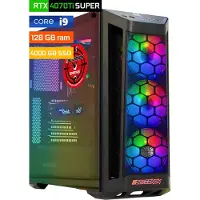 Screenon - Game Computer / Gaming PC - Intel Core i9 - 4TB M.2 SSD - 128GB RAM - RTX 4070 Ti Super - Windows 11