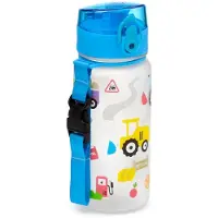 Puckator Little Tractors Pop Top 350ml Breukbestendige Kinder Drinkfles schoolbeker drinkbeker kind tractor