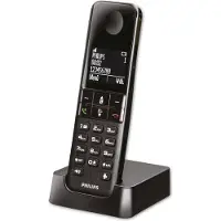 Philips D4701B Huistelefoon – Vaste Telefoon - DECT Telefoon – Draadloze Telefoon voor Vaste Lijn met 1,8 Inch Display – 50 Geheugenplaatsen – 16 uur Spreektijd – 250 uur Standby – Zwart