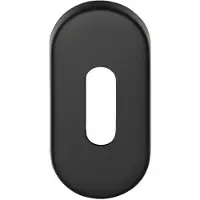 Formani Basics LBN32 sleutelplaatje ovaal - mat zwart