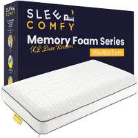 Sleep Comfy - Hoofdkussen - Traagschuim Hoofdkussen - Geschikt voor rug, zij-en buikslapers - XL Luxe Kussen 70x40x12 cm
