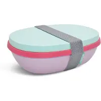 Mepal Ellipse Duo Strawberry Vibe. Broodtrommel