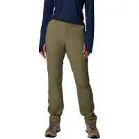 Columbia - Dames wandel- en bergkleding - Leslie Falls Pant II Stone Green voor Dames - Maat 16 US - Marine blauw