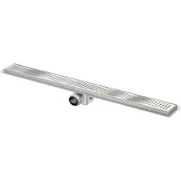 Van den berg afvoergoot 110cm m/ flens zijafvoer 50 mm RVS