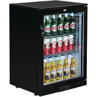Polar Barkoeling met klapdeur | Zwart | 138L | 90(h)x60x52 cm
