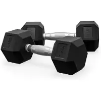 ZEUZ Hexa Dumbbells Set 2 x 7,5 KG – Dumbell - Hexagon Gewichten Dumbbellset – Krachttraining Dumbellset voor CrossFit & Fitness