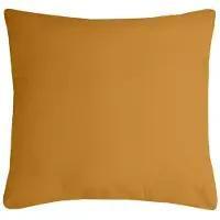 Stof Textile sierkussen Nelson - okergeel - 40 x 40 cm - bank kussens - zitkussens - binnen/buiten - polyester