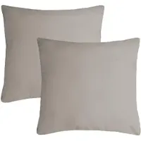Stof Textile sierkussen Nelson - 2x - beige - 40 x 40 cm - bank kussens - zitkussens - binnen/buiten - polyester