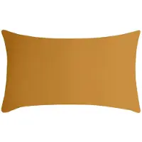 Stof Textile sierkussen Nelson - okergeel - 30 x 50 cm - bank kussens - zitkussens - binnen/buiten - polyester