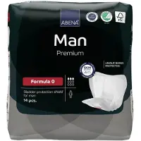 Abena Man Premium Formula 0 - Bulkverpakking 224 Stuks Incontinentieverband voor Mannen - Incontinentie Mannen voor Licht tot Matig Urineverlies - 20x23cm / 250ml