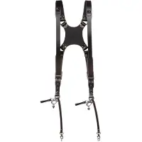 The Hantler Dual camera harness Black / Brass, Regular