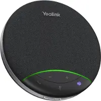 Yealink SP92 – Draagbare Speakerphone – Bluetooth, USB-A & USB-C – Conferentiespeaker met AI-ruisonderdrukking – Geschikt voor Microsoft Teams – Grijs
