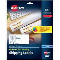 Avery 8253 Wit Zelfklevend printerlabel