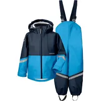 Didriksons Regenkleding m. Bretellen - Waterman - Scherp Blue/Na - - 120 - Regenkleding