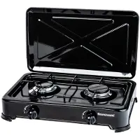 Ravanson Kookplaat - - K-02TB - Gas - 2 zones - Zwart