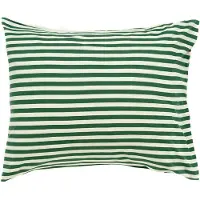 Marimekko Tasaraita kussensloop 50x60 cm Off white-dark green