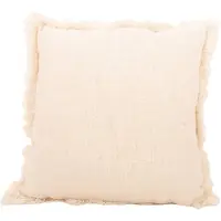 Point-Virgule - Sierkussen - 100% gerecycleerd katoen - Wit - 45x45cm