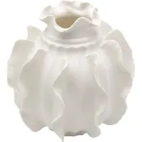 Kare design Vaas Viento 23cm wit