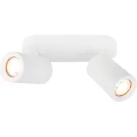 LEDVION - LED Plafondspot - Wit 2-lichts - Rechthoek - GU10 - IP20