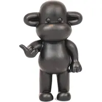 House Vitamin Ornament hang loose monkey figurine 'the legend' polyresin black -