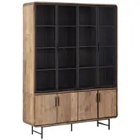 DTP Home Showcase Evo large, 2x4 doors,220x160x40 cm, recycled teakwood (Naturel, 160x220x40cm)